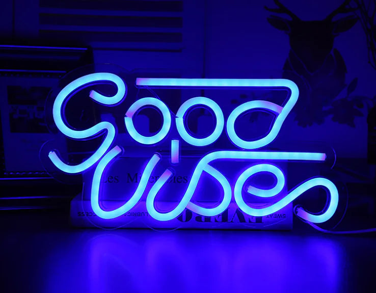 LED Transparent Backboard Neon Light Wall Decor - DEHEERAN