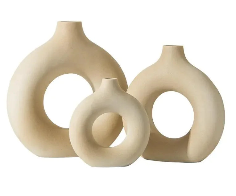 Round Vase Decoration Creative Ceramic Crafts - DEHEERAN