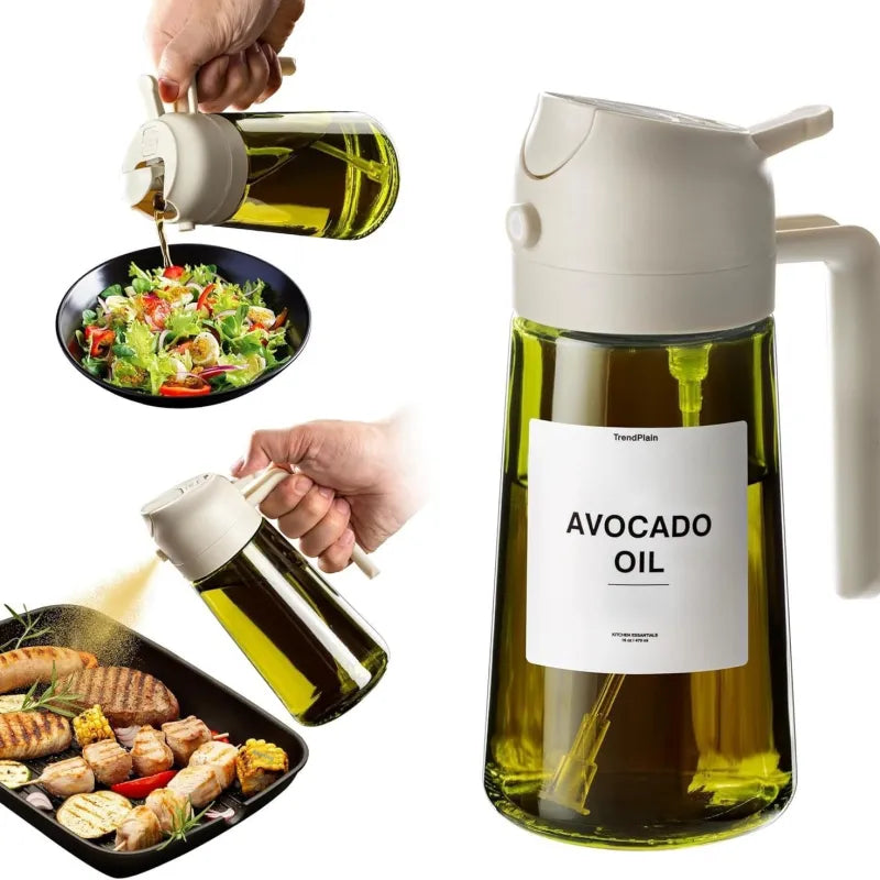 Premium Oil Sprayer Bottle – Refillable Cooking Mister - DEHEERAN